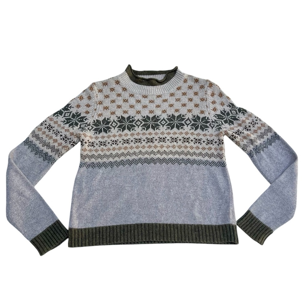 Vintage Evan-Picone Fair Isle Knit Sweater
